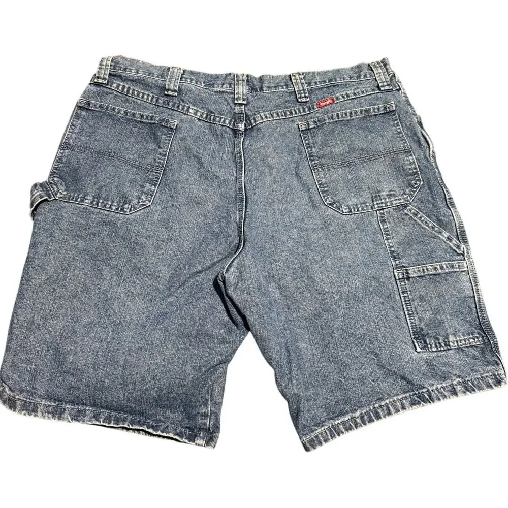 Wrangler Carpenter Denim Shorts, Jorts, 100% Cotton Workwear Y2K, Men's Size 40